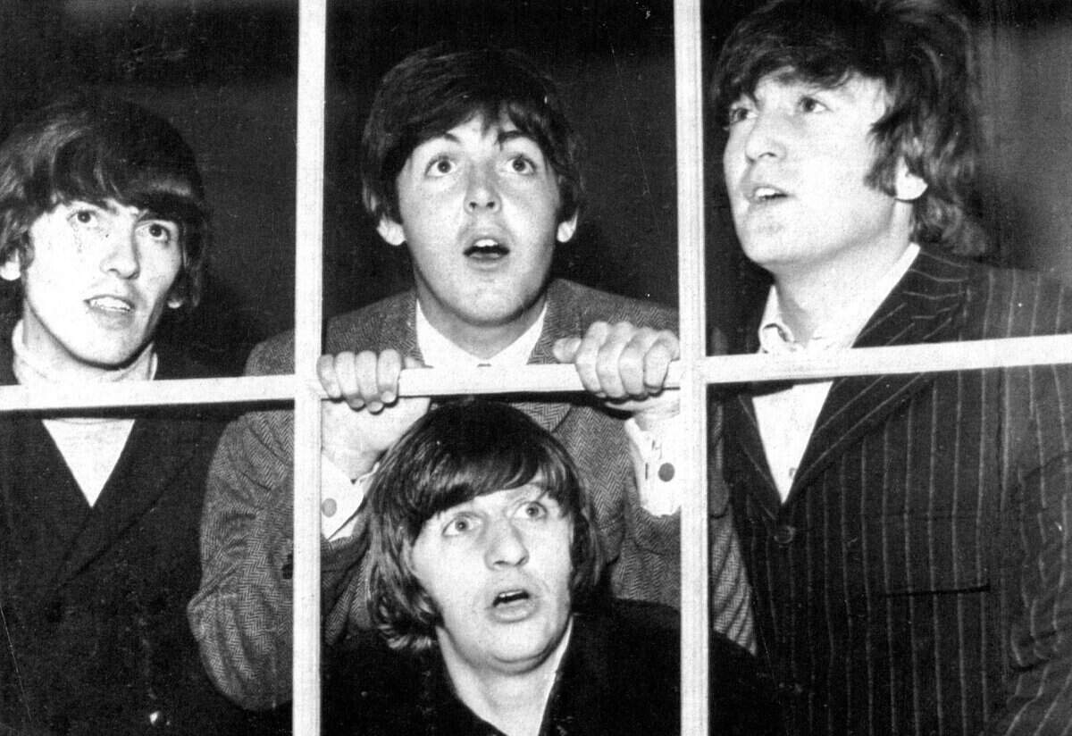 Los Beatles: George Harrison, Paul McCartney, John Lennon y Ringo Starr en 1965.