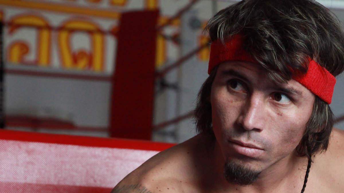 El boxeador venezolano Edwin Valero se prepara para un sesión de entrenamiento en Monterrey, México, en esta imagen del 3 de febrero de 2010. 