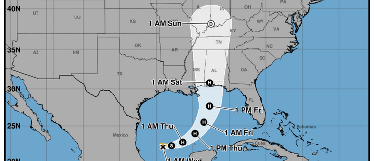 La tormenta tropical Isaías se fortalecerá rápidamente y se convertirá en huracán antes de tocar tierra en el Golfo