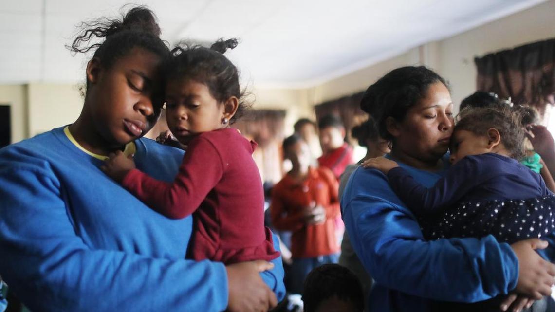 Recently arrived immigrants in El Paso, Texas.
