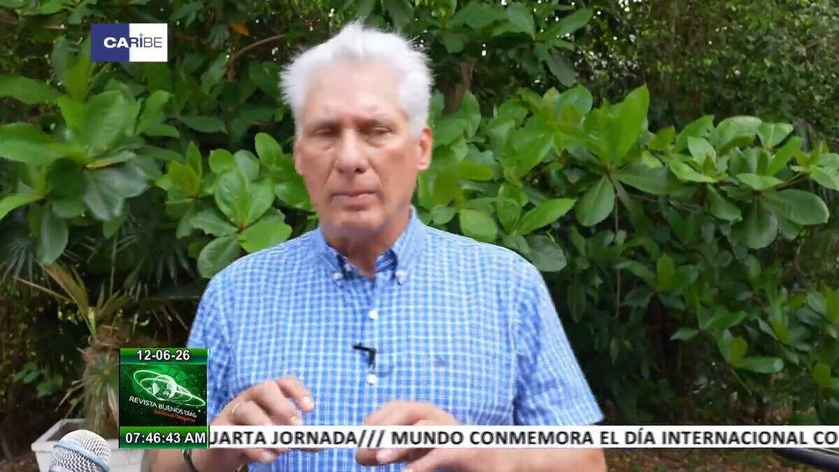 El aspecto de Díaz-Canel durante una trasmisión en vivo, desató miles de reacciones y cientos de comentarios de cubanos.