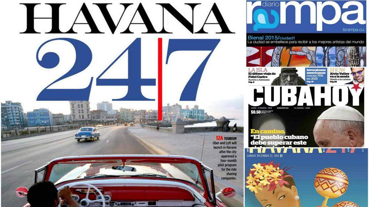 Tras el acercamiento entre Estados Unidos y Cuba, Mario García, quien ha rediseñado 703 periódicos en más de 120 países, convocó a Ana Larrauri y Nuri Ducassi, diseñadora del Miami Herald y consultura creativa del Toronto Star, respectivamente, para realizar un “ejercicio de conceptualización sobre cómo serían los periódicos en esta nueva Cuba”, explica García, que es también profesor adjunto en la Universidad de Columbia.
