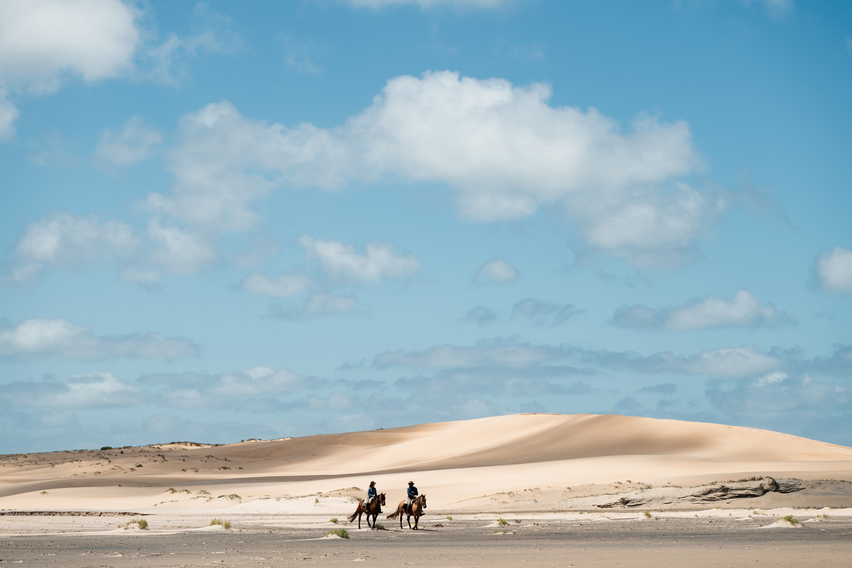 Cabalgata en Valizas, departamento de Rocha en Uruguay.