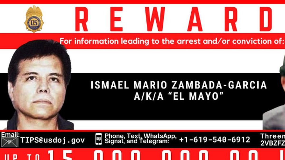 Ismael “el Mayo’’ Zambada era buscado por las autoridades de Estados Unidos desde hace décadas y tenía una recompensa de $15 millones por su captura.