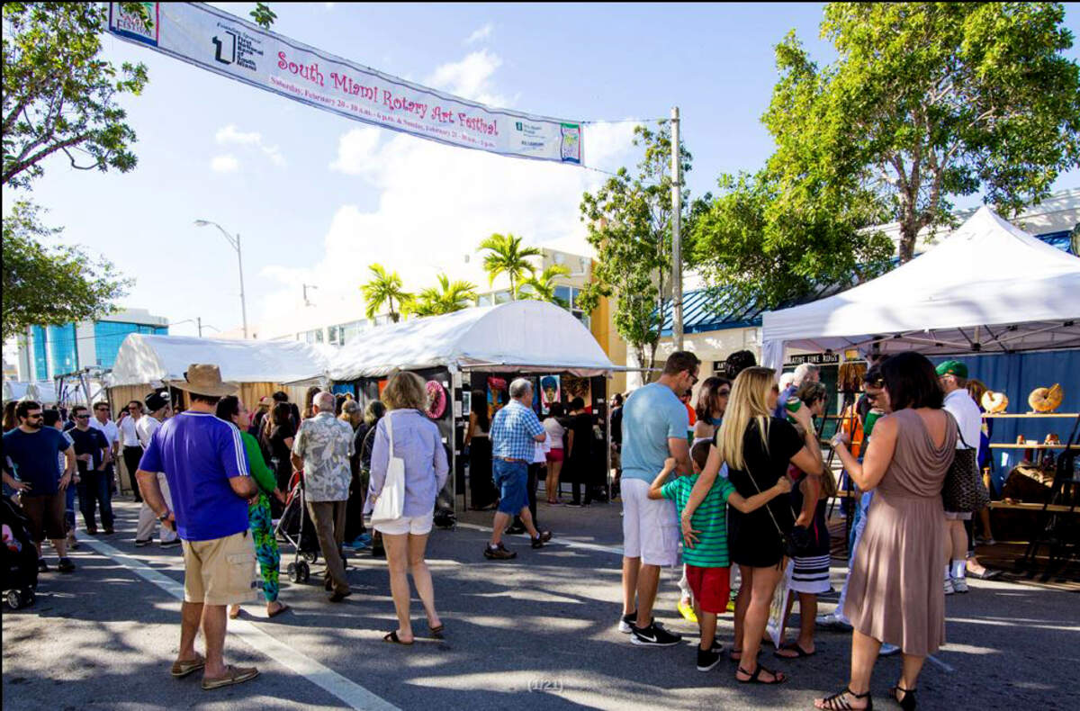 El Festival de Art Rotary en el área del centro de South Miami.