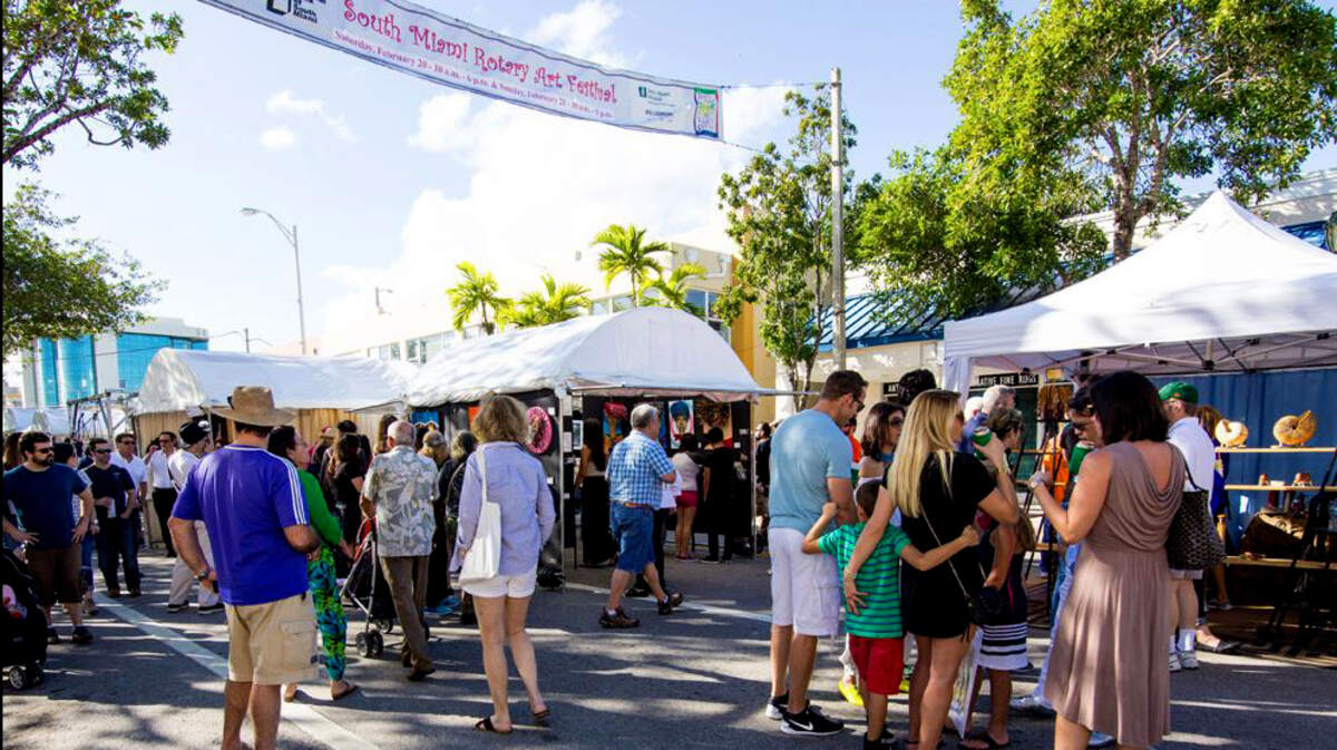 El Festival de Art Rotary en el área del centro de South Miami.