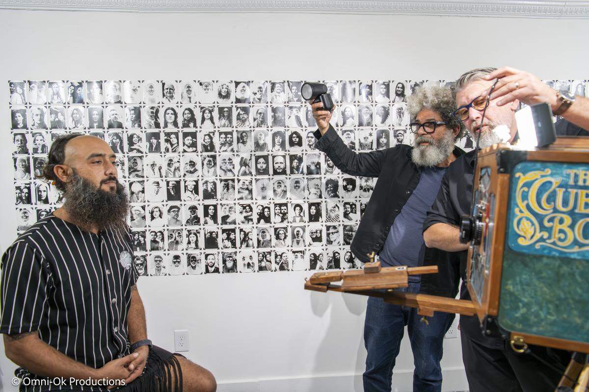 Sesión de retrato en estudio de “Observatorio Fotográfico de Miami”, Aluna Art Foundation, Miami. 