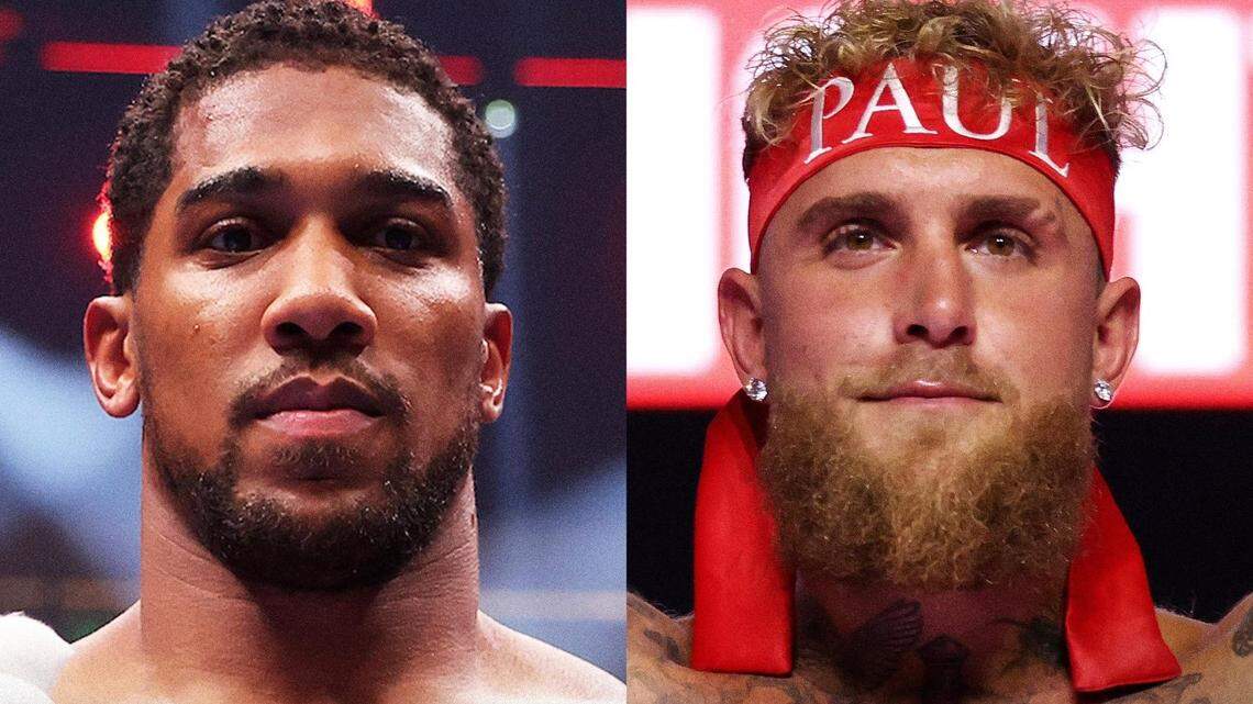 El británico Anthony Joshua (izq.) regresa tras su derrota ante Daniel Dubois y promete un choque explosivo con la estrella de internet Jake Paul. 