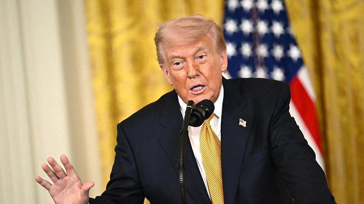 El presidente de Estados Unidos Donald Trump habla en un acto en la Casa Blanca, el 6 de mayo de 2026. 