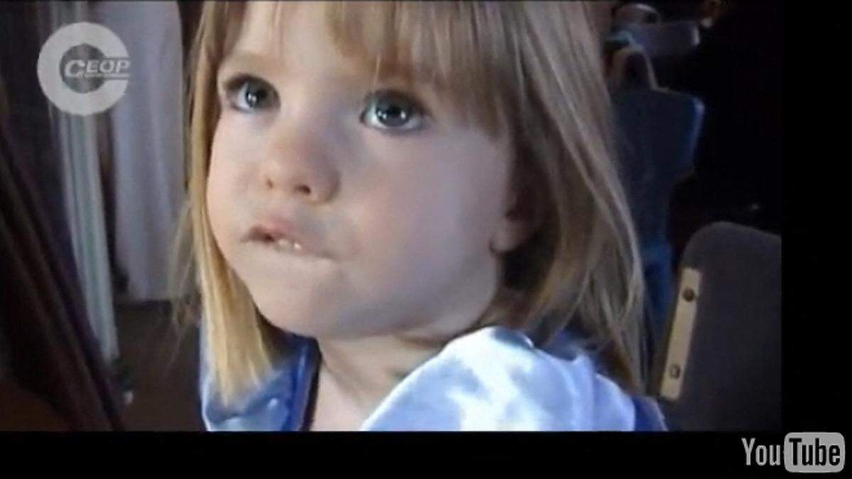 Una captura de pantalla proporcionada a partir de un video publicado por la organización de protección infantil Child Exploitation and Online Protection (CEOP) el 3 de noviembre de 2009, muestra a la niña británica desaparecida Madeleine McCann.