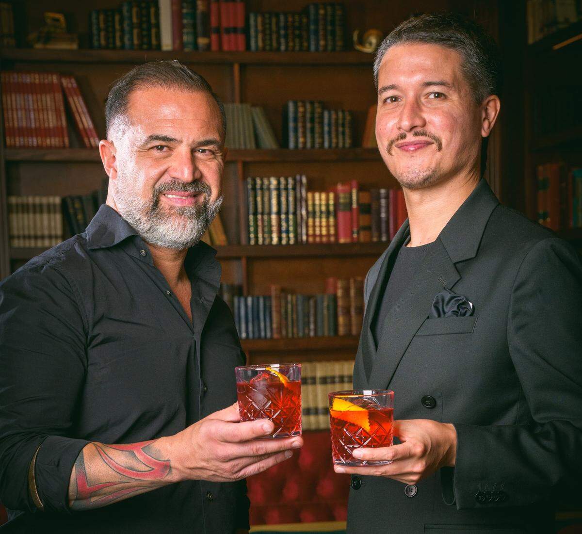 Christian Delpech y Sebastián García, cofundadores del Presidente Bar en Buenos Aires, que ahora tiene un local en Wynwood.