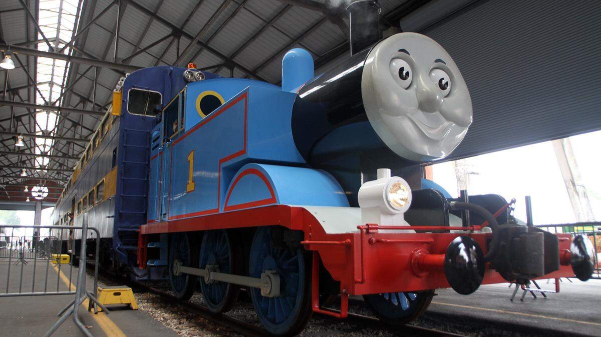 “Thomas the Tank Engine” hace su entrada triunfal en uno de los andenes del Gold Coast Railroad Museum, en West Kendall. Foto de archivo.