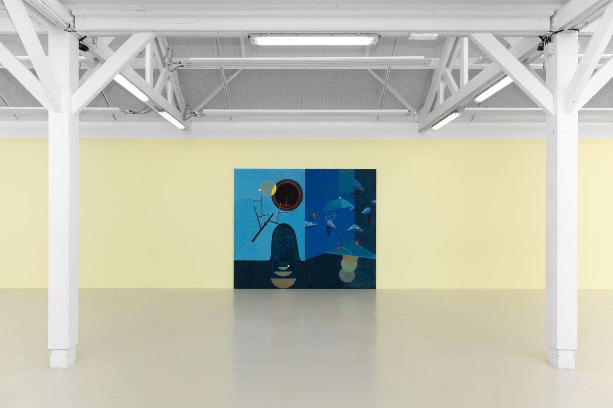 Obra de Segundo Planes, “Estructura ósea del cero”, óleo, 1988.