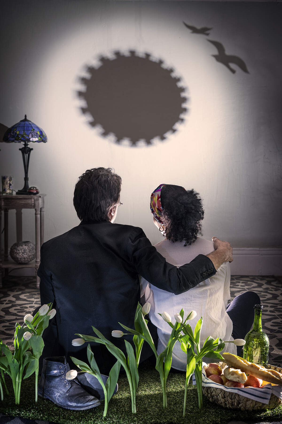 “DÍA #40”, “Teología Negativa: El Sol Negro”. De la serie “Cuarentena: 40 días y 40 noches”, 2020. Impresión Digital.