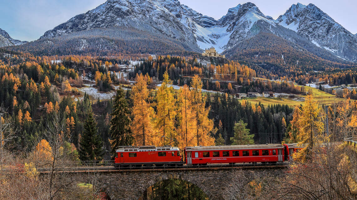Los viajes otoñales en tren más espectaculares