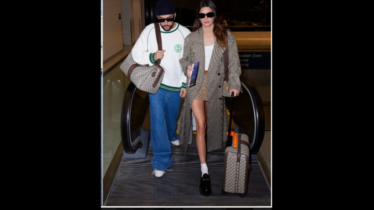 Kendall Jenner and Bad Bunny for Gucci
