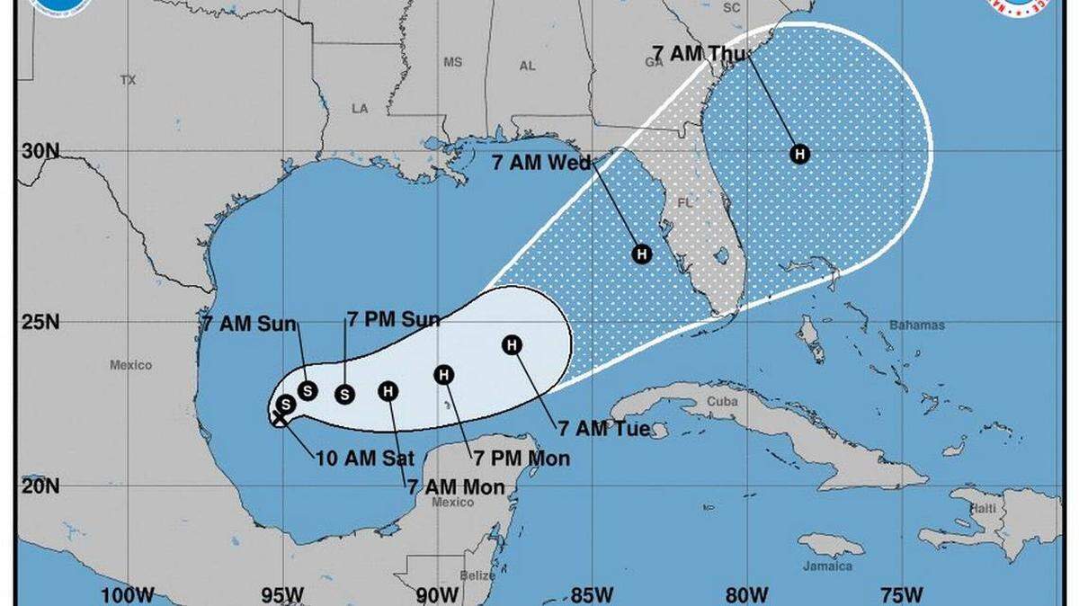 Según los meteorólogos, la depresión tropical podría fortalecerse y convertirse en la tormenta tropical Milton.