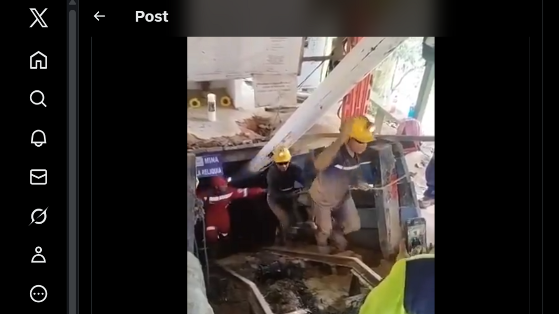 Rescatan a los 23 mineros atrapados en mina de oro colapsada en Colombia