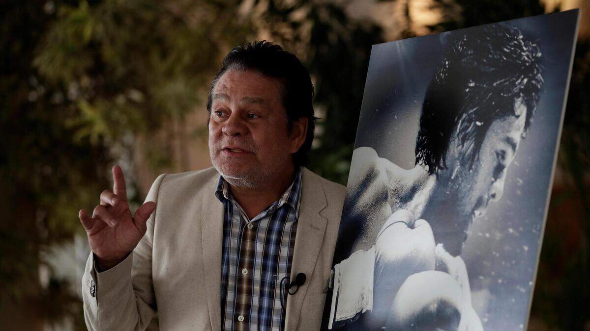 El tetracampeón mundial de boxeo Roberto “Manos de Piedra” Durán, que inspiró a generaciones de panameños en sus más de tres décadas como profesional (1968-2001), durante la entrevista concedida a Efe el pasado 14 de mayo en Ciudad de Panamá.