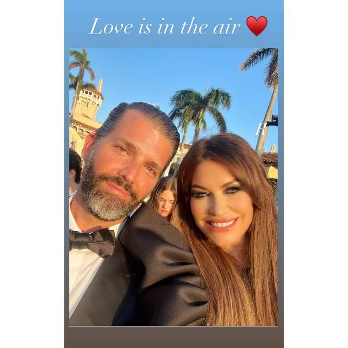 Don y Kimberly. “El amor está en el aire”, subtituló el nativo de California el complemento a través de Instagram. Cortesía de Kimberly Guilfoyle/Instagram