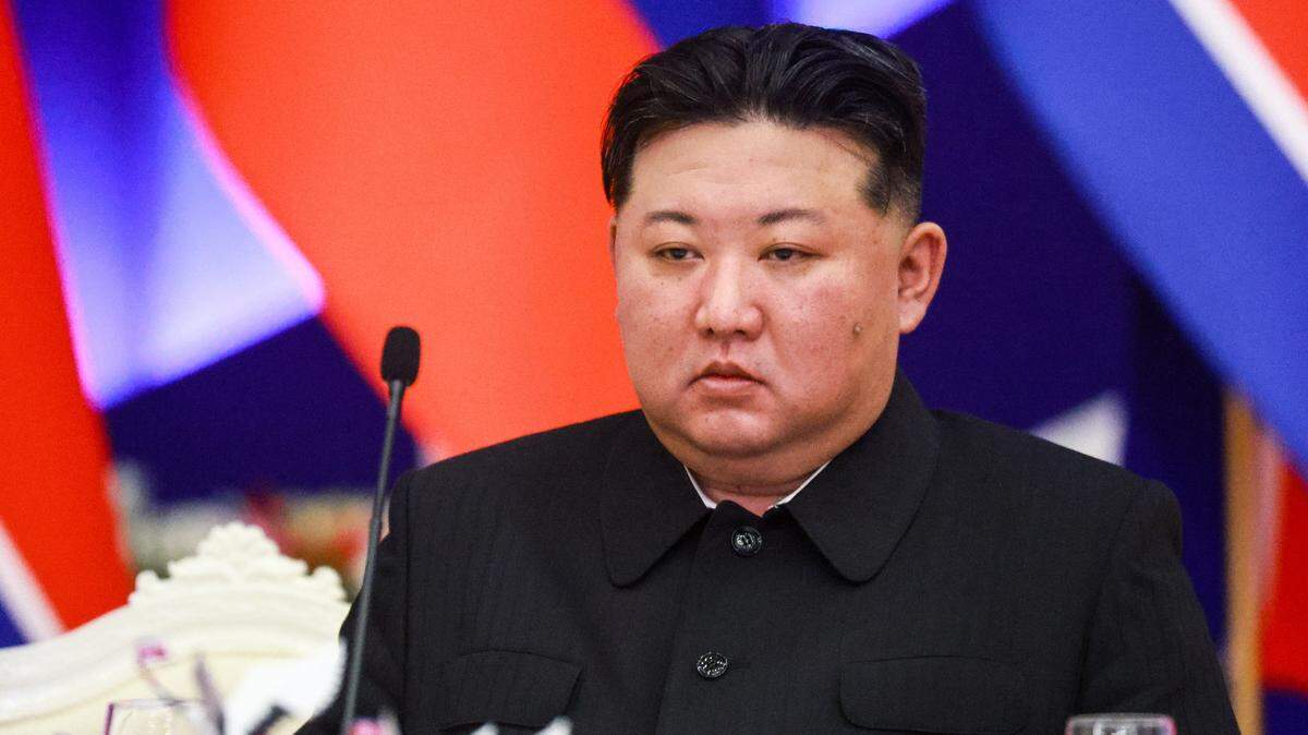 El dictador de Corea del Norte, Kim Jong-un, es visto durante su visita a Rusia, el 19 de junio de 2024.