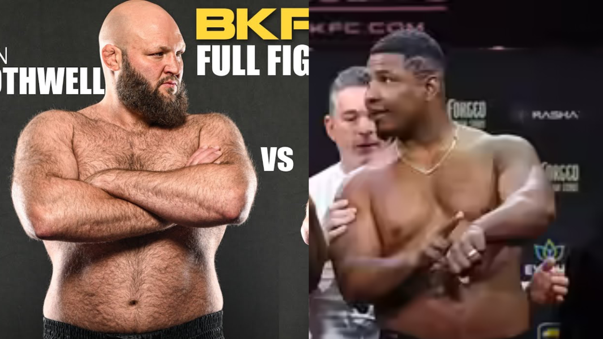 El campeón de peso pesado de BKFC Ben Rothwell (izq.) afirma que no le quitan el sueño los desafíos del invicto cubano Leonardo Perdomo. 