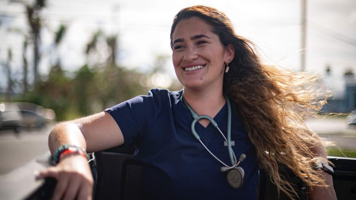 La enfermera Brittany Reidy, de 29 años, ha trabajado en hospitales en Palm Beach y Miami-Dade durante la pandemia del coronavirus. Foto suministrada por Brittany Reidy