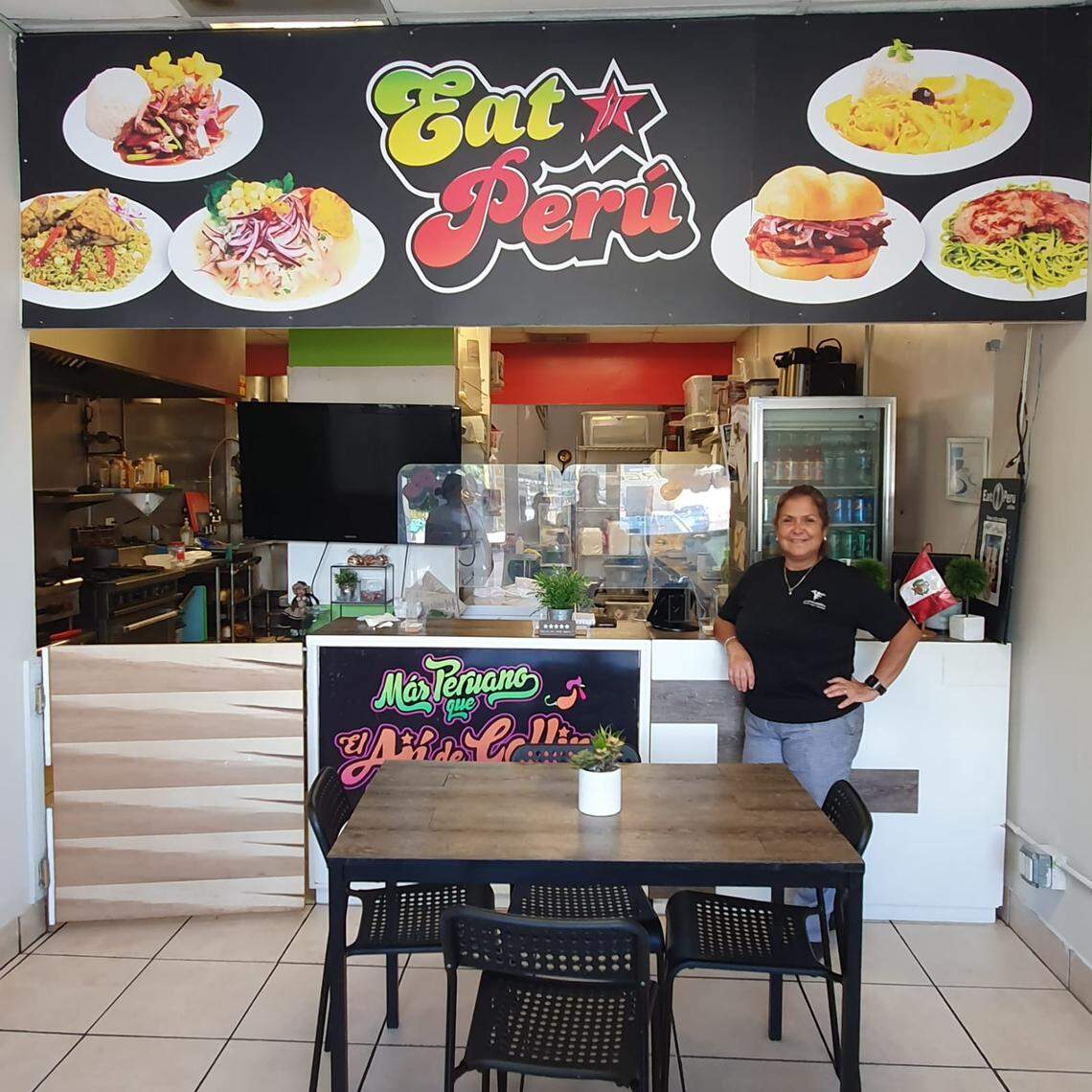 Sara Lucy Vargas Cameron poses inside Eat Perú where she cooks her delicious dishes.