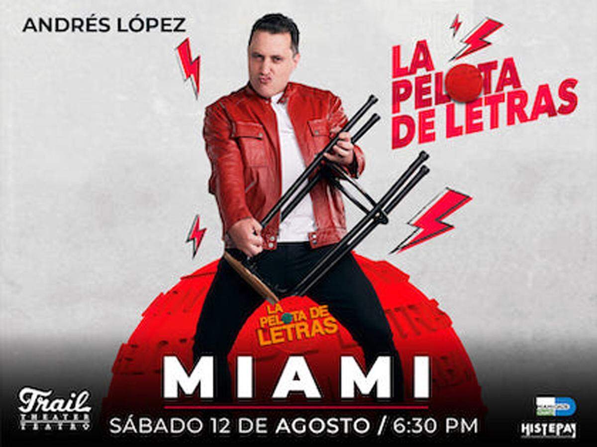 Andrés López en la “Pelota de Letras”&nbsp;en el Teatro Trail.