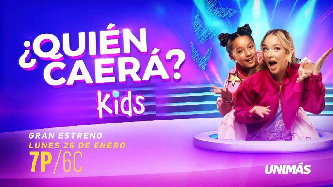 Adamari López y su hija Alaïa conducirán juntas el programa de juegos ‘¿Quién caerá? Kids’, una versión para niños del programa que conduce López desde hace tres temporadas por UniMás.