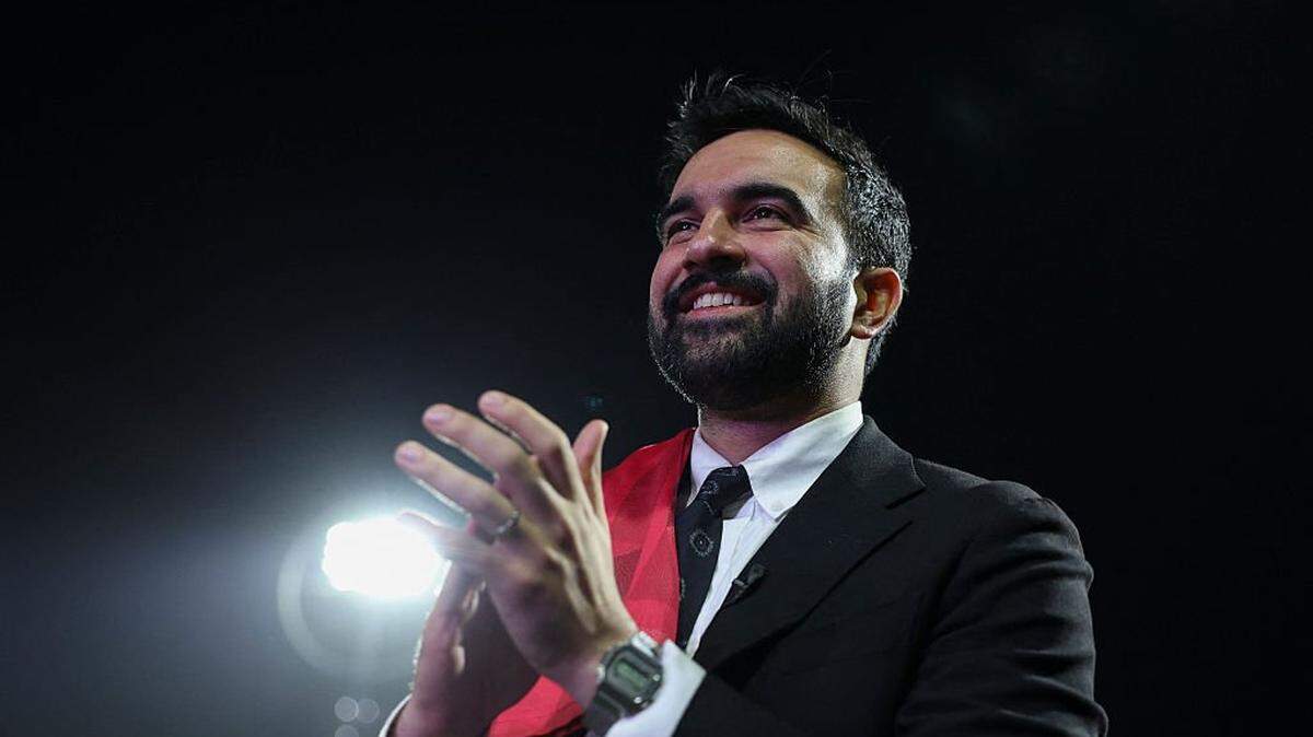 Democratic candidate for Mayor of New York City Zohran Mamdani smiles as he hosts "The Cost of Living Classic" soccer tournament of NYC Footy soccer league on October 19, 2025 in New York City. (Photo by ANGELA WEISS / AFP) (Photo by ANGELA WEISS/AFP via Getty Images)