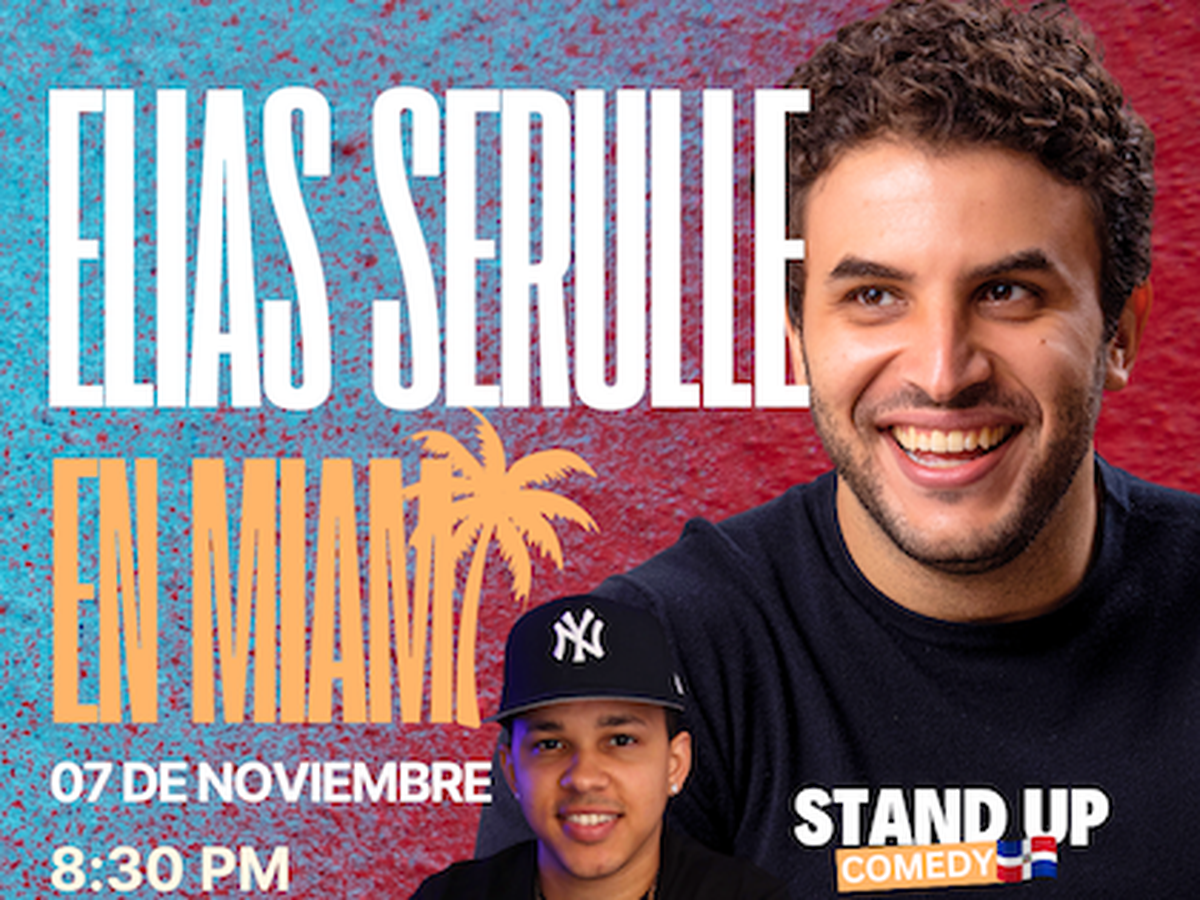 Elías Serulle en Miami Stand Up Comedy en el Teatro Trail.