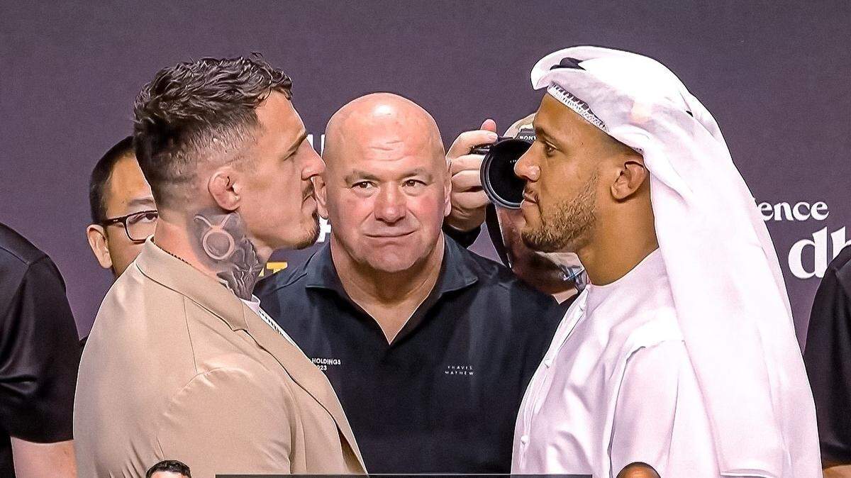 El campeón inglés Tom Aspinall (izq.) busca consolidarse ante el talento técnico del francés Ciryl Gane, en una pelea que puede definir la nueva era de los pesos pesados en la UFC. 