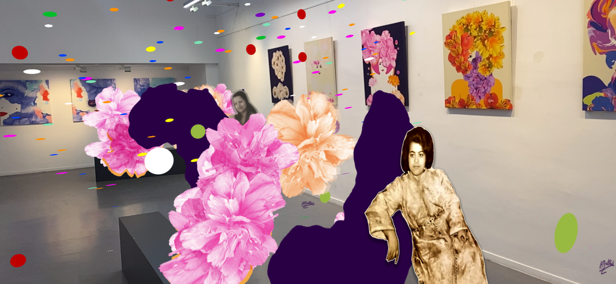 Un momento realizado con herramienta digital, o ‘realidad aumentada’, de la artista digital, hispano-marroquí, Houda Bakkali.