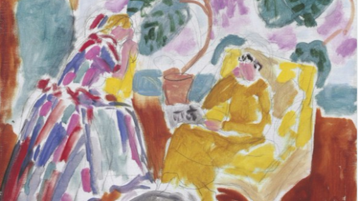 “Deux femmes dans la verdure avec un chien”, de Matisse.