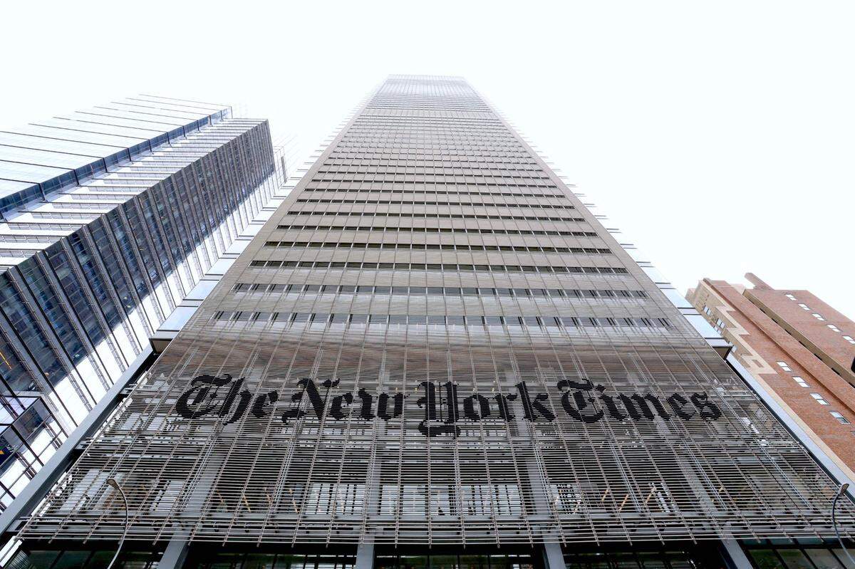 El edificio de The New York Times en la Avenida Octava en la ciudad de Nueva York, el 18 de septiembre de 2024.