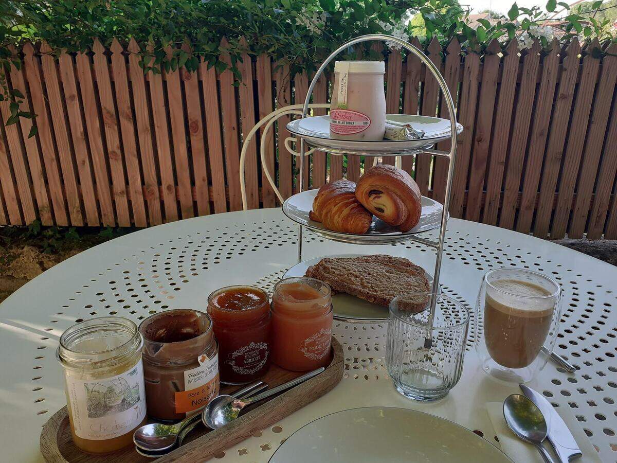 El desayuno en la Maison Flore de Chédigny.