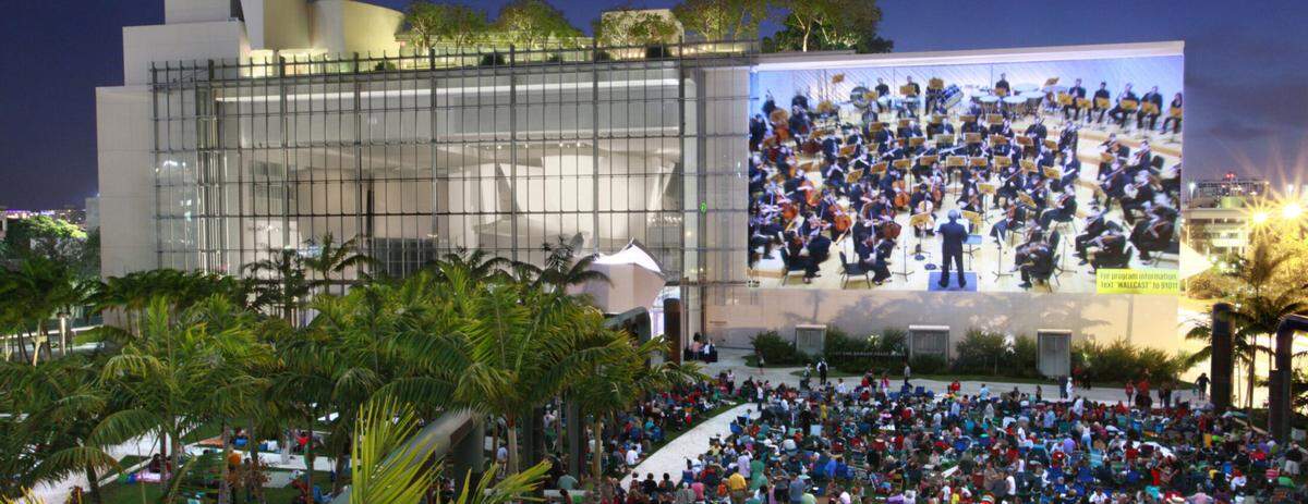 Concierto de la New World Symphony en Wallcast.