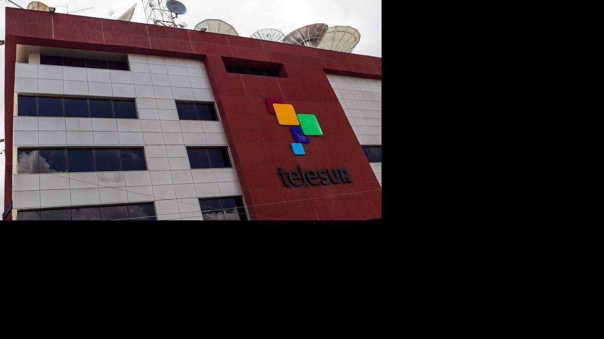 La fachada del canal de televisión Telesur. Archivo-EFE