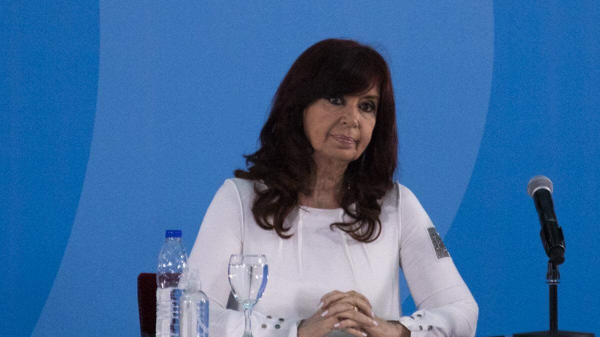 Argentina’s Vice President Cristina Fernandez de Kirchner attends a ceremony to announce new agro-economic measures inside the museum of Casa Rosada presidential palace, in Buenos Aires, Argentina September 30, 2021.  (Photo by Mat�as Baglietto/NurPhoto) (Photo by Mat�as Baglietto / NurPhoto / NurPhoto via AFP)