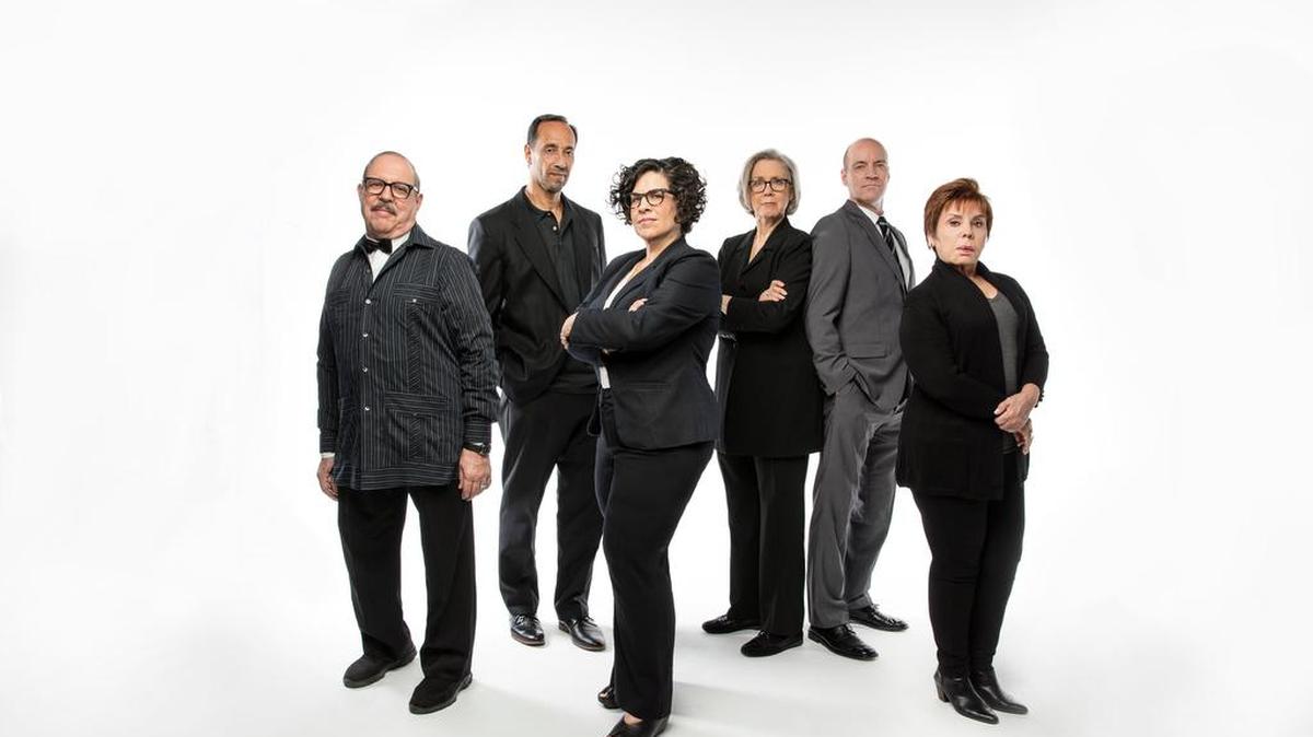 James Puig, Phillip Hernandez, Carmen Peláez, Carole Monferdini, Tom Wahl y Vivian Ruiz play en el nuevo drama ‘Fake’.