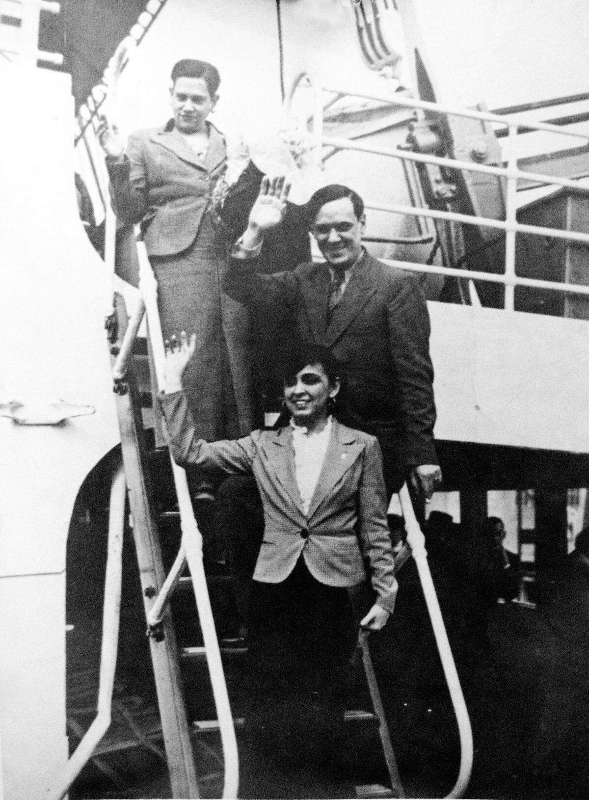 Despedida en Buenos Aires, 1936 en el Western World, Ernestina, Lecuona y Esther Borja.
