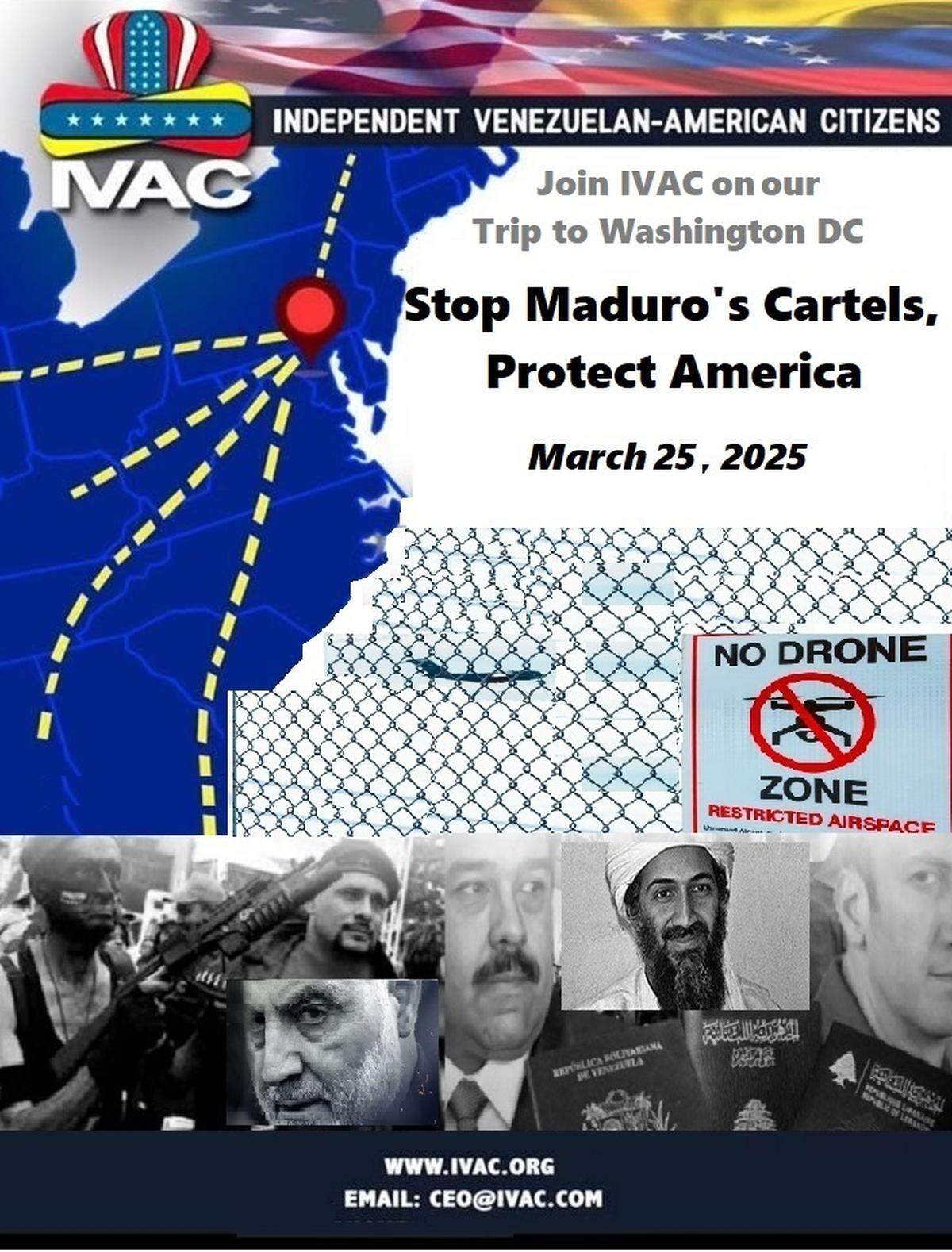 IVAC realizará una caravana a Washington D.C. el 25 de marzo de 2025.