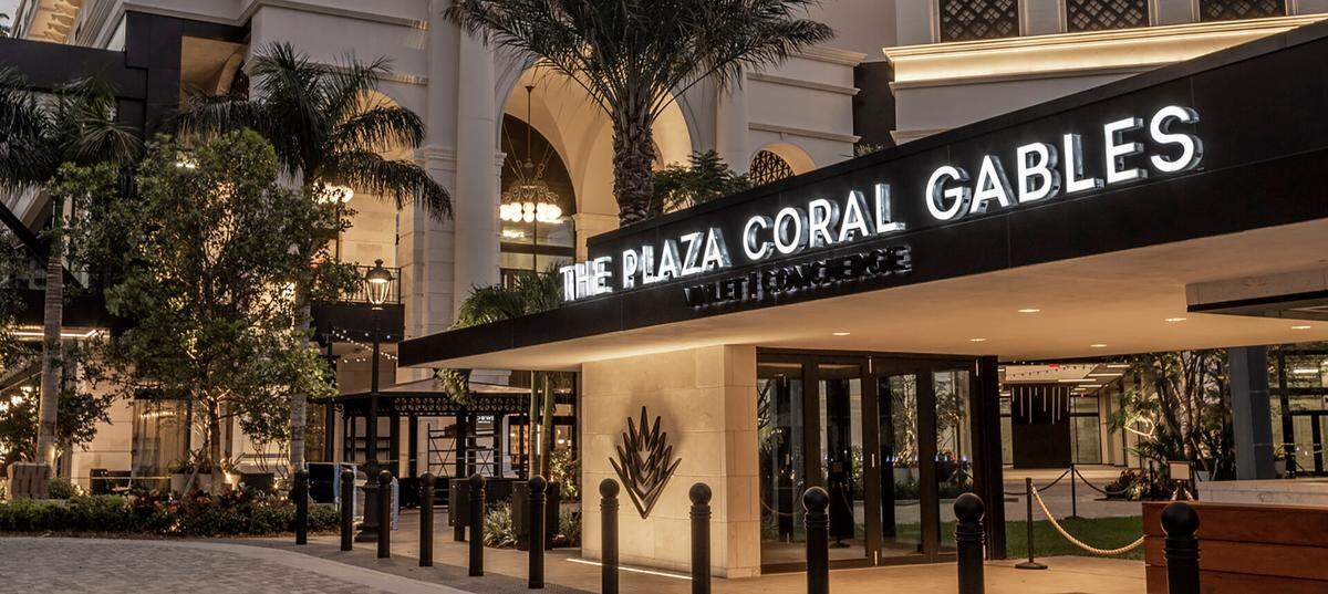 The Plaza Coral Gables is a venue that’s home to dining, shopping, business, lodging and entertainment.