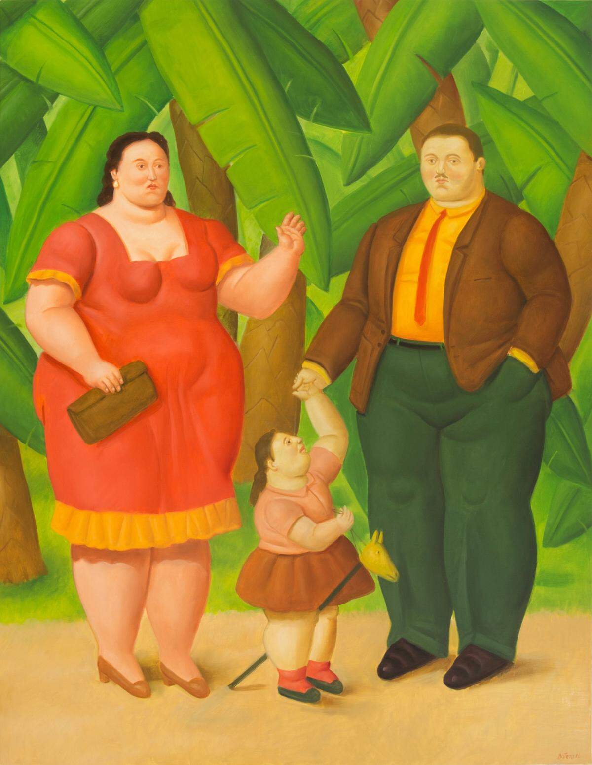 ‘La Familia’, 2016 de Fernando Botero en el Museo Nader, Wynwood Arts District.