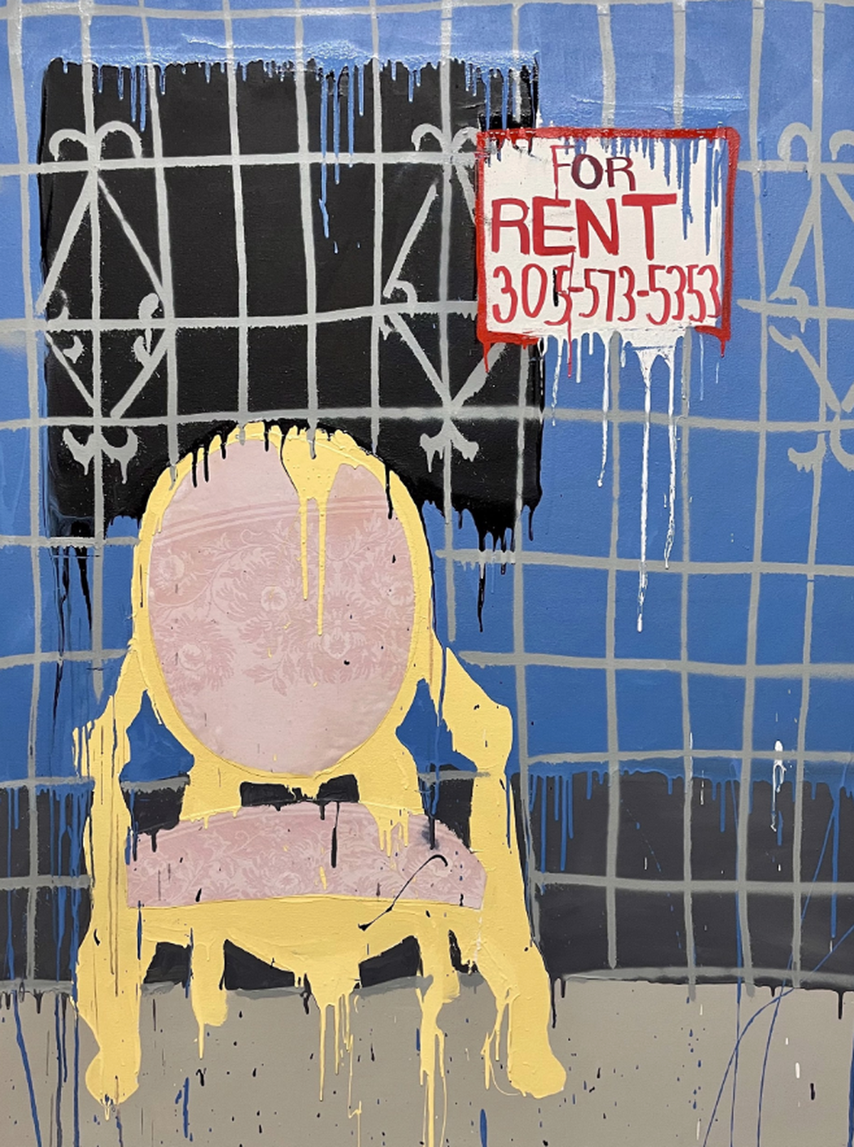“For Rent But Never Yours”, 2025, de Hermes Berrío en The Camp Gallery.&nbsp;