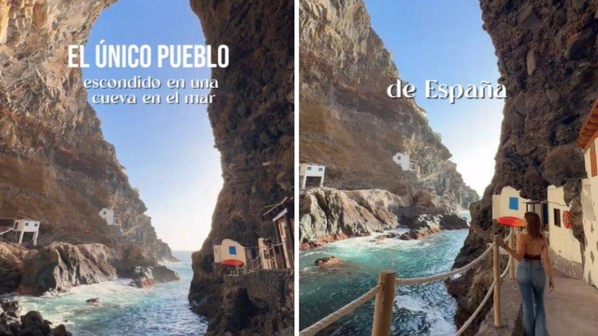 Porís de Candelaria, en la isla de La Palma (Canarias)