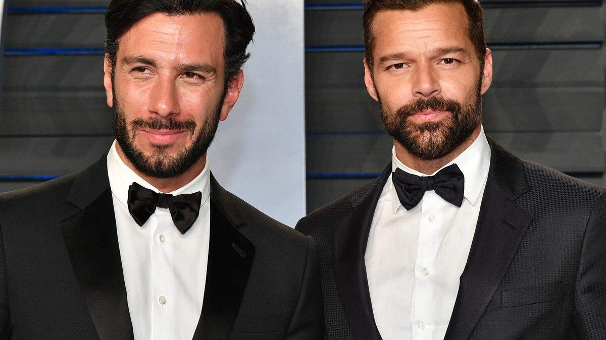 Ricky Martin y su pareja Jwan Yosef durante una gala de la revista Vanity Fair en Beverly Hills, California.