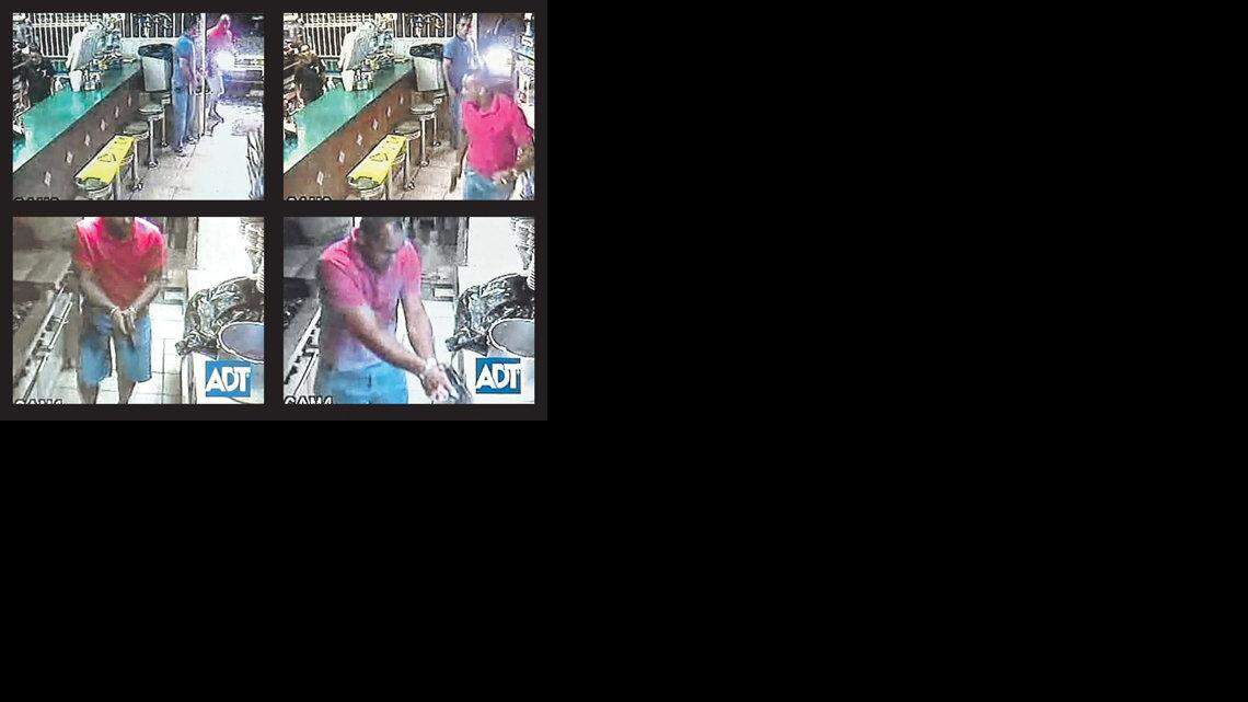 Secuencia del video de las cámaras de seguridad de Yoyito's Restaurant.