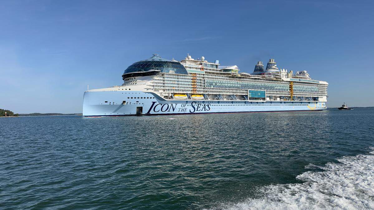 El Icon of the Seas de Royal Caribbean Group es considerado como el crucero más grande del mundo.